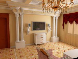 Античные элементы в декоре стен