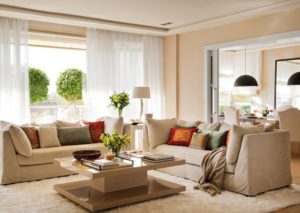 бежевый интерьер