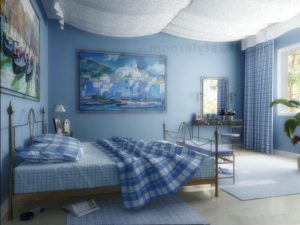 Холодный интерьер