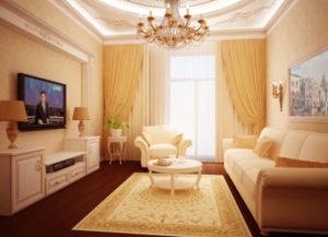 Теплый интерьер