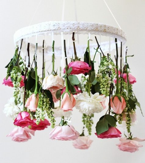 Прощайте, цветочные стены, привет, люстры из цветов
